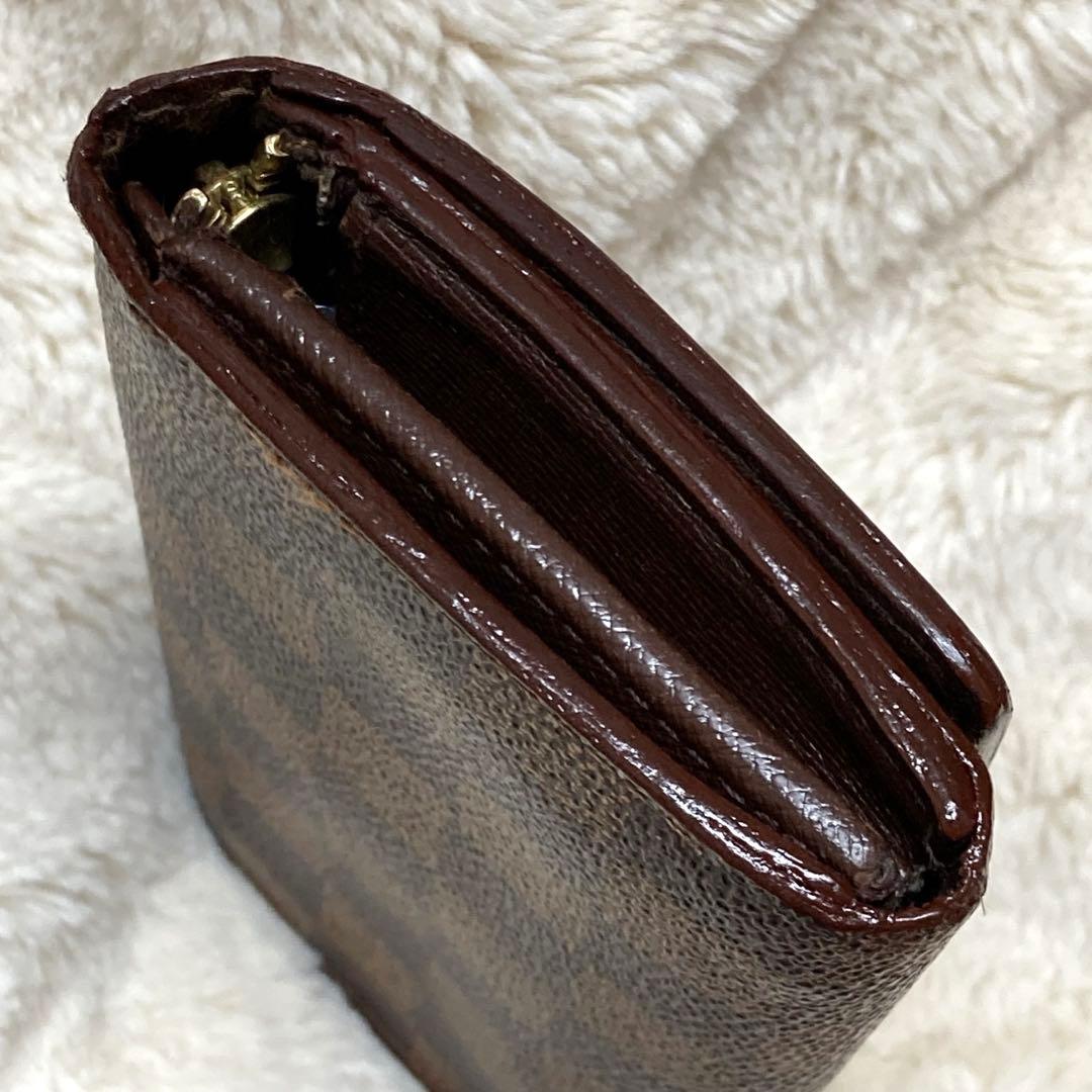 と*と様 ルイヴィトン 二つ折財布 ポルトモネビエ トレゾール ダミエエベヌ N