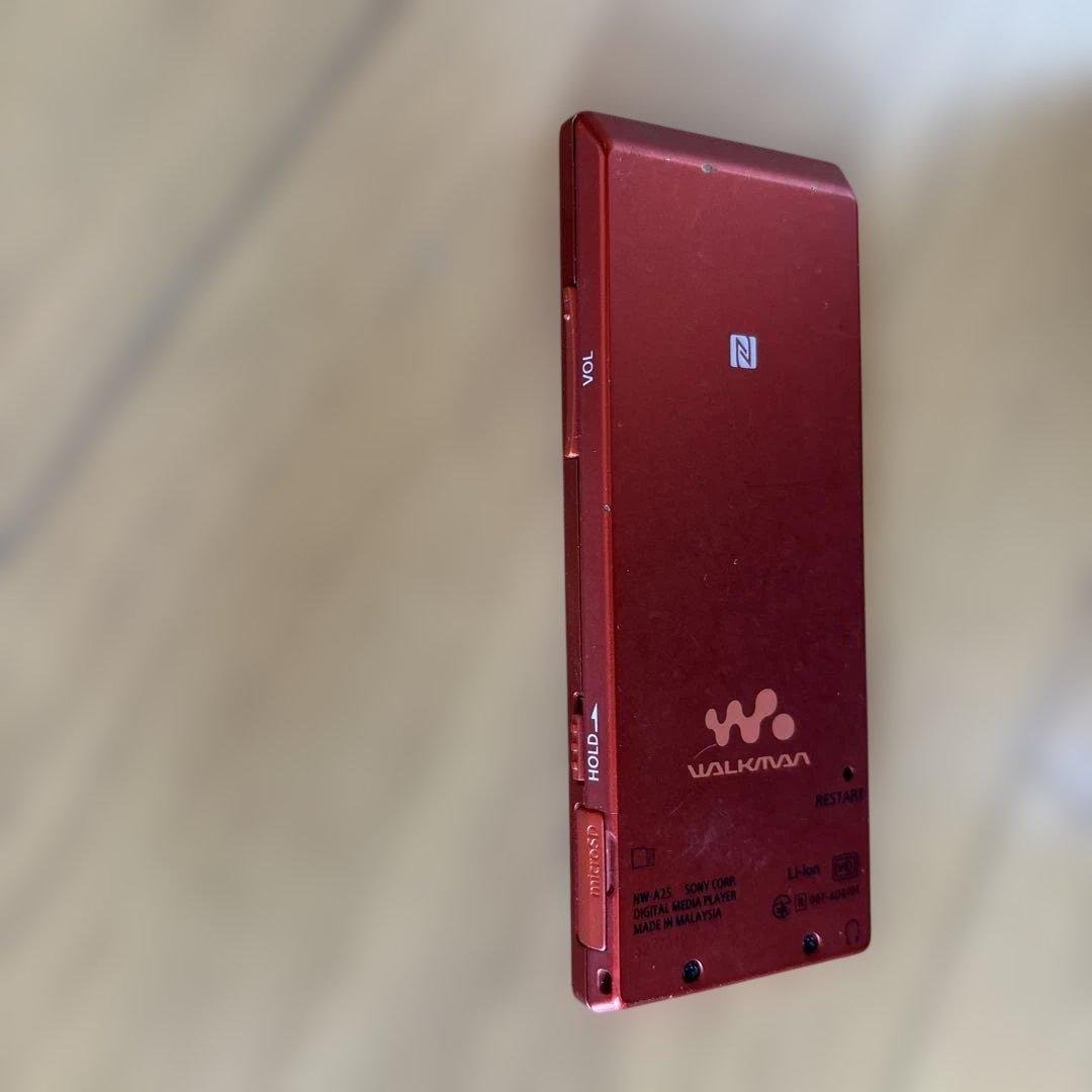 SONY NW-A25 レッド デジタルオーディオプレーヤー