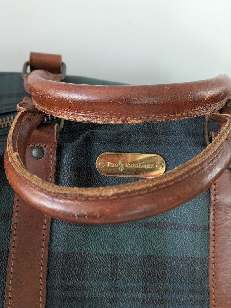 POLO RALPH LAUREN ボストンバッグ 中型　鍵付 2way PVC