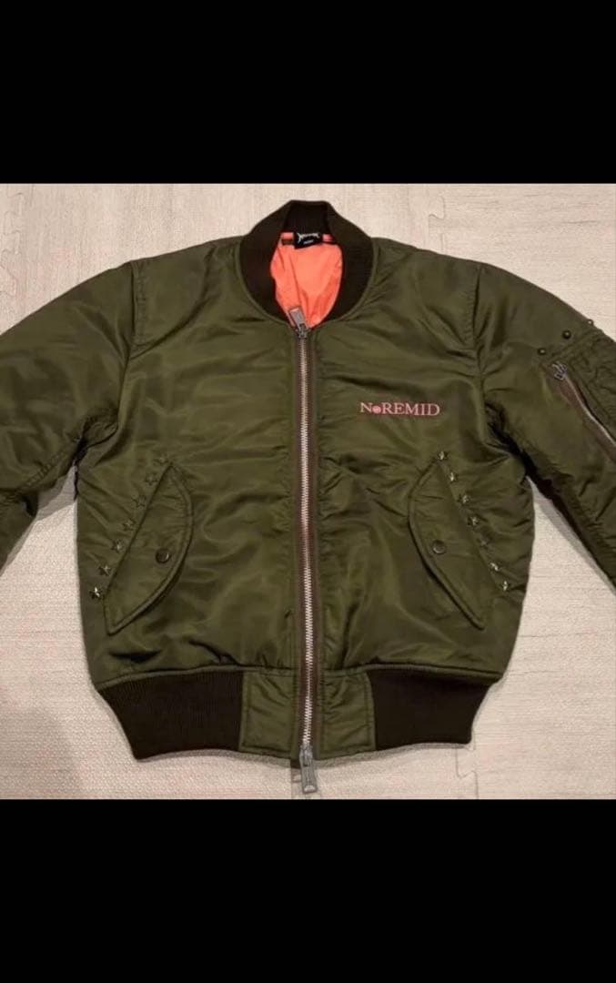 【即完売品】noremid NOREMID MA-1ジャケット オリーブグリーン