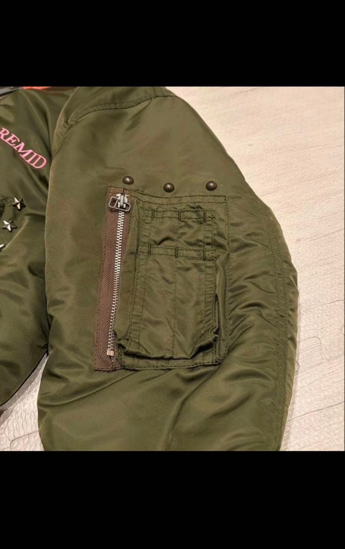 【即完売品】noremid NOREMID MA-1ジャケット オリーブグリーン