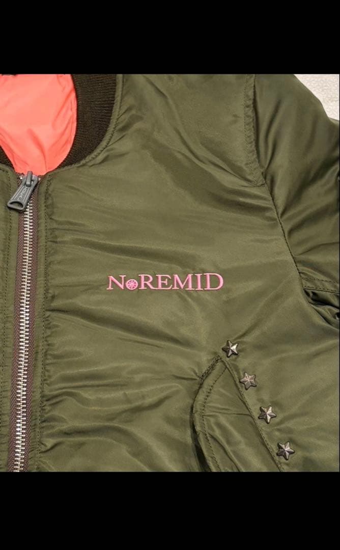 【即完売品】noremid NOREMID MA-1ジャケット オリーブグリーン