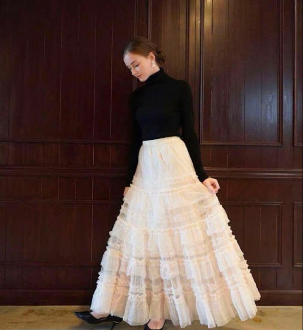 acka tulle long skirt タグ付き 新品・未使用