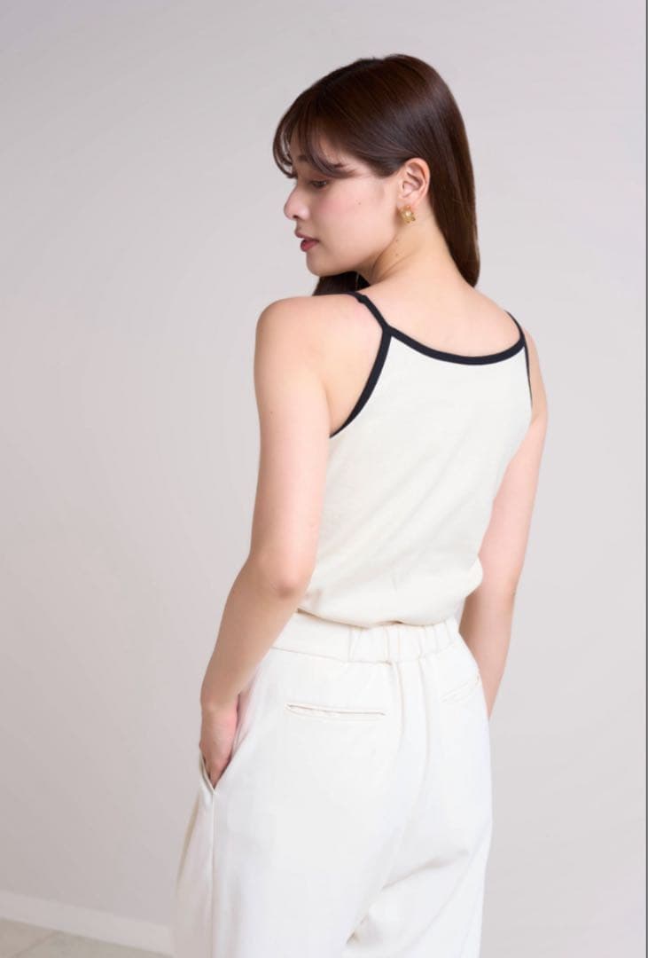Herlipto Logo Top ecru Sサイズ
