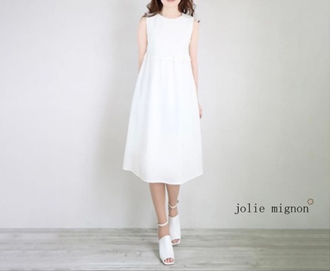 美品☆ジョリーミニョン 森を装うナチュラルワンピース jolie mignon
