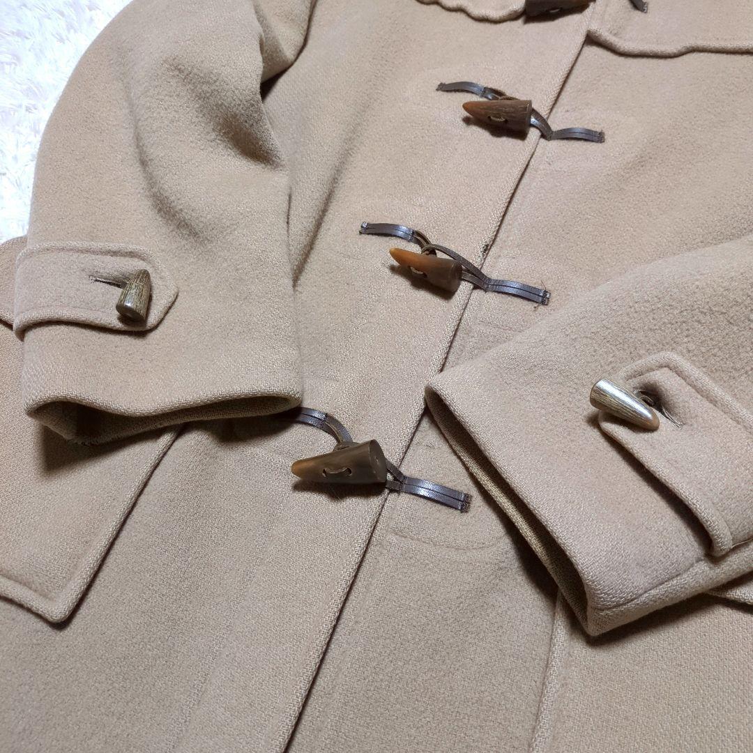 バーバリー　ロングダッフルコート　ノバチェック　XL　ベージュ　オーバーサイズ