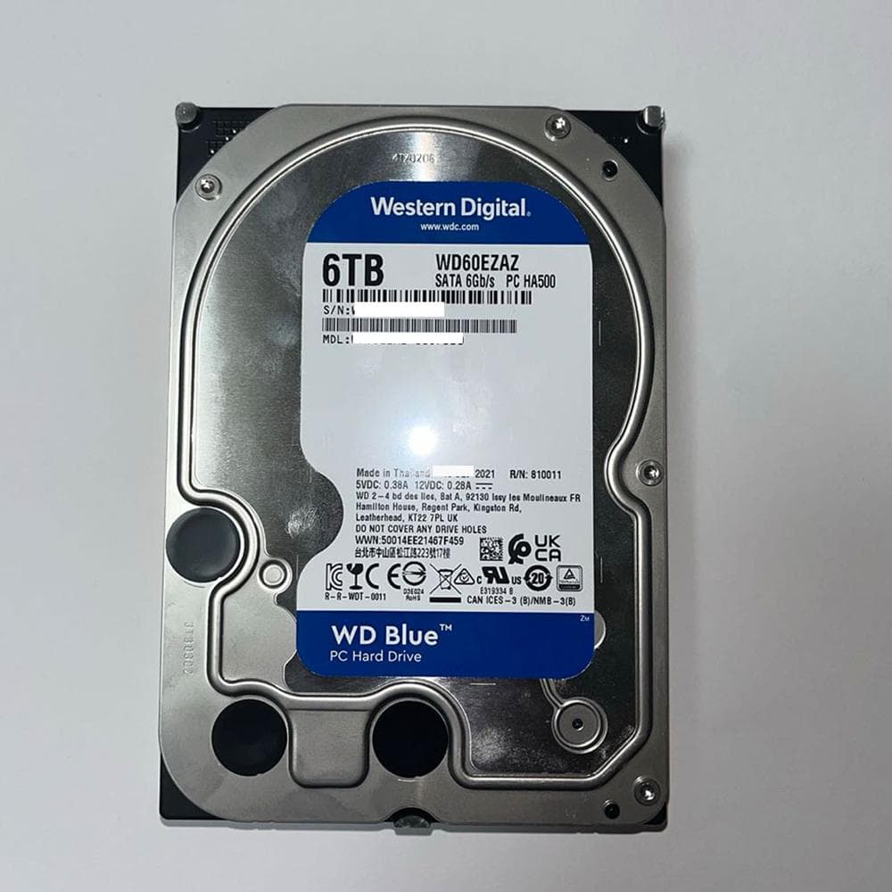 WD Blue 6TB HDD WD60EZAZ 26,801時間利用