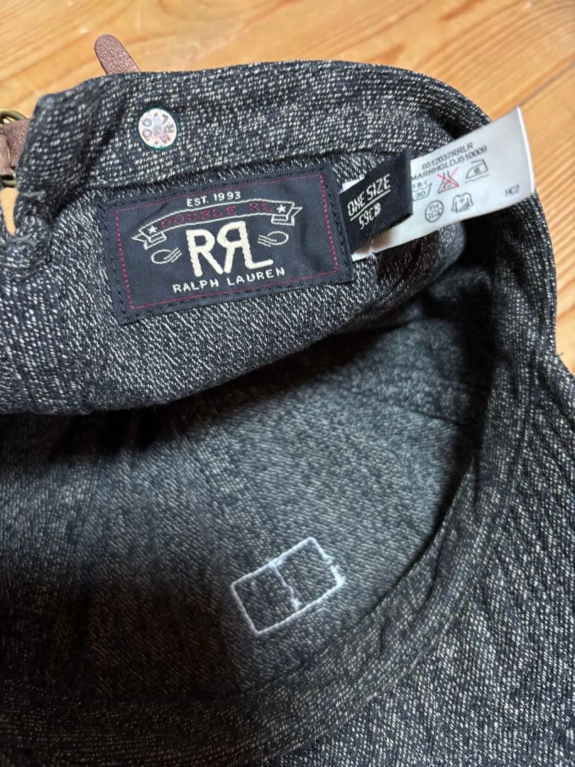 DOUBLE RL グレー系 ワークキャップ美品❗️激レアフリーサイズ‼️最終値下げ