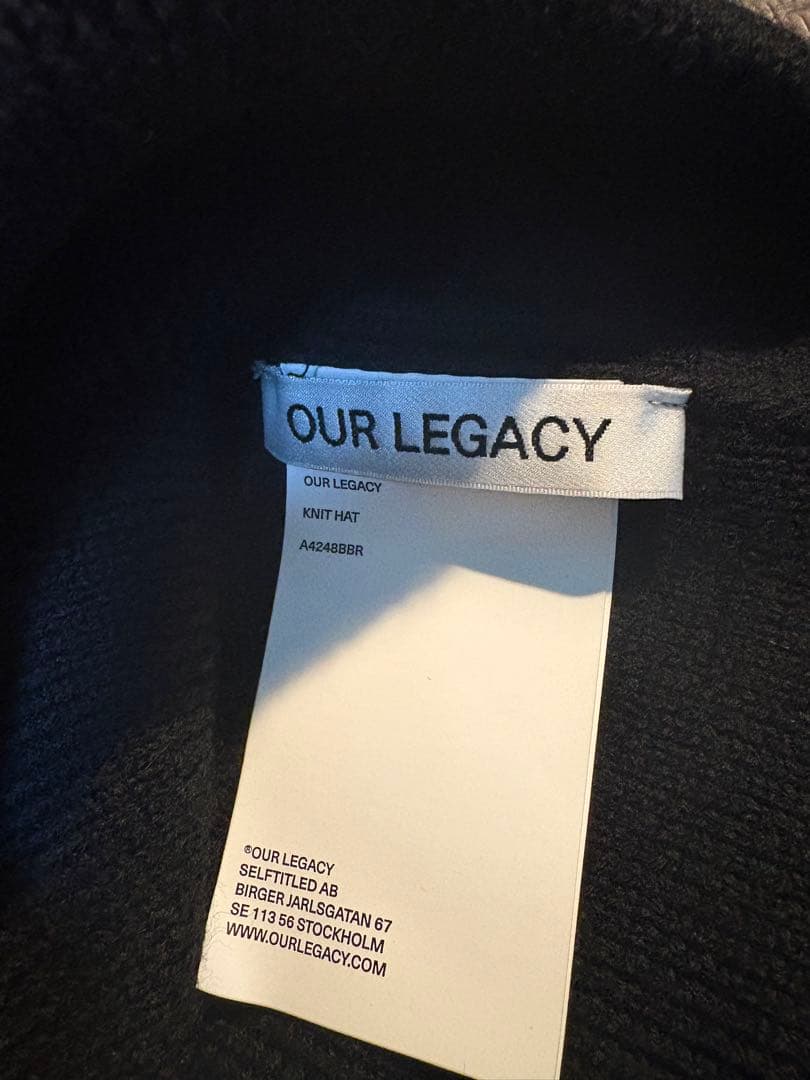 OUR LEGACY ブラック ニット帽