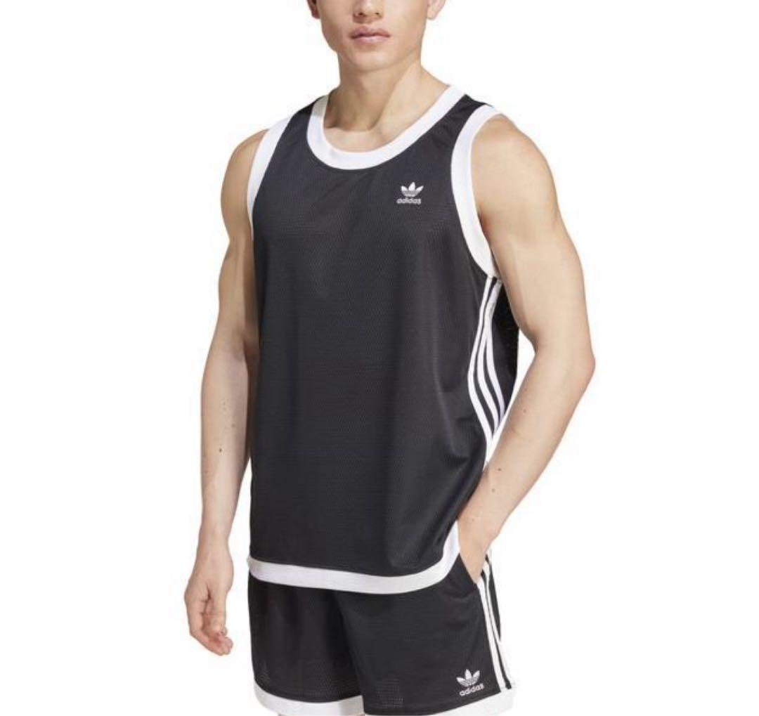 2XL ADIDASタンクトップ即完売黒ブラック新品バスケ