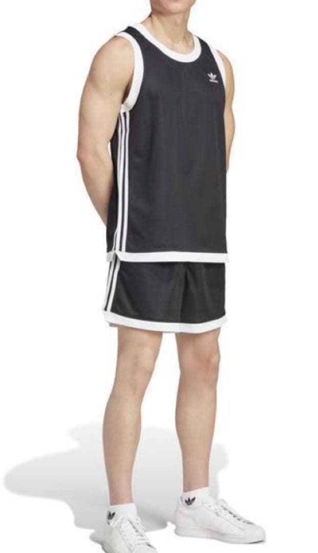 2XL ADIDASタンクトップ即完売黒ブラック新品バスケ