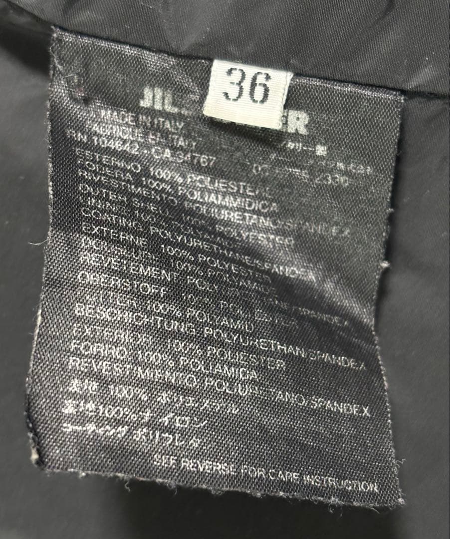 JIL SANDER テーラードジャケット ブラック