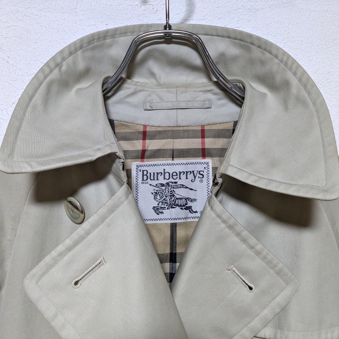 美品 80～90s バーバリー トレンチコート レディース 白タグ ベージュ19
