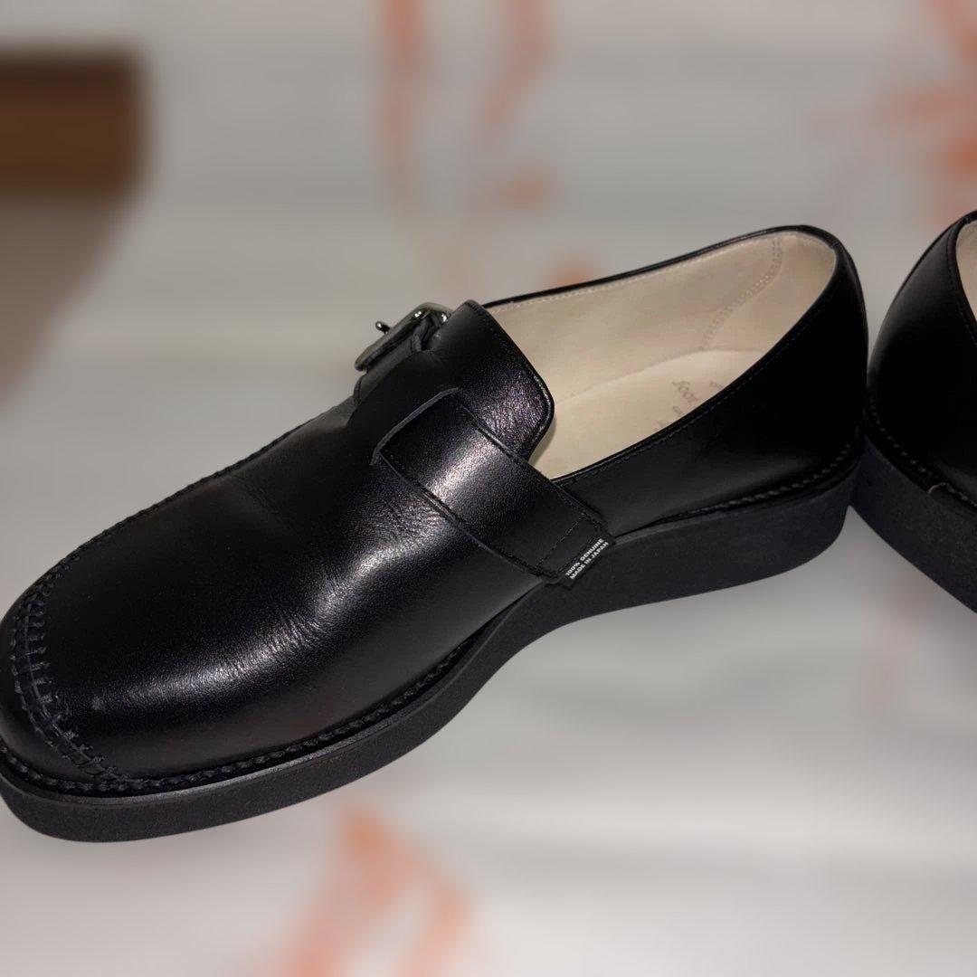 foot the coacher モカシン ベルト シューズ 25.5cm