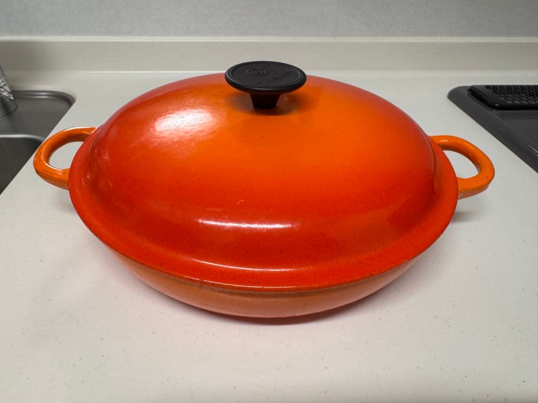 LE CREUSET 両手鍋 オレンジ ル・クルーゼ ビュッフェキャセロール