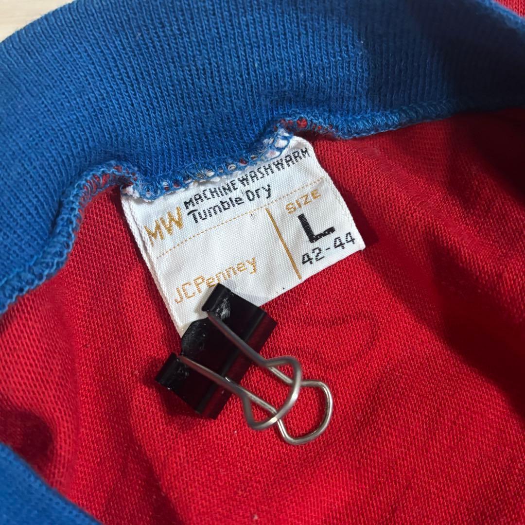 JCPenney 70s ヴィンテージ フットボールTシャツ シングルステッチ