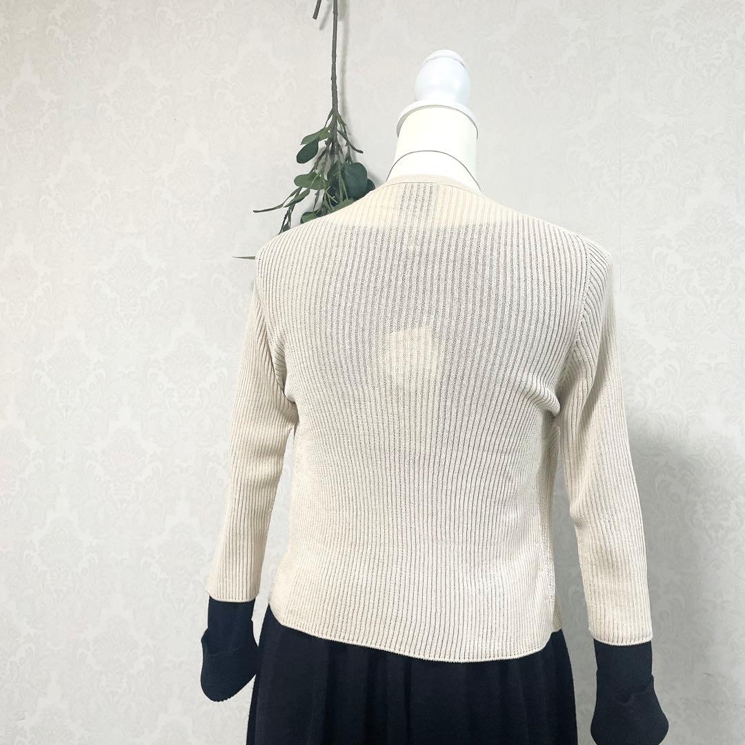 新品 タグ付き Sybilla ホールガーメント コットンカーディガン 春物