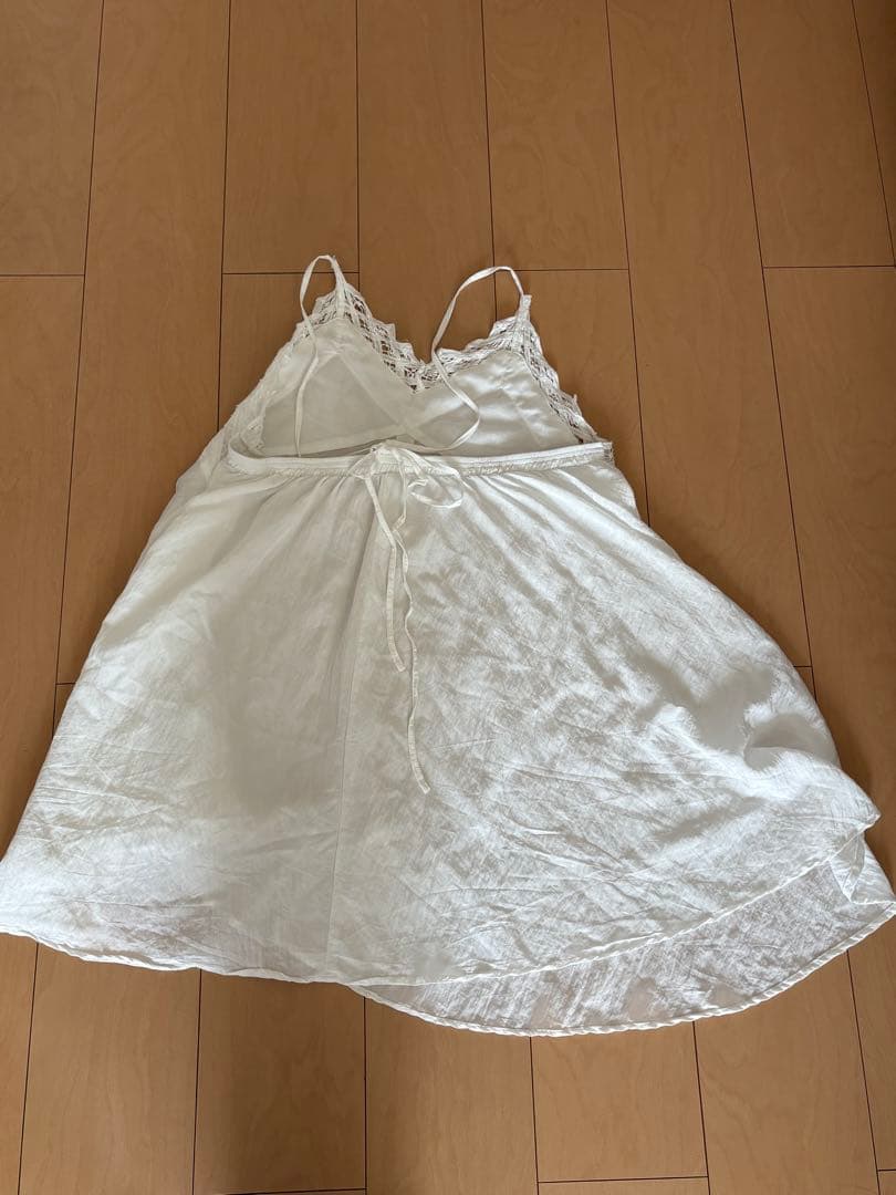 ニコアンド　バテンレースフレアキャミワンピース