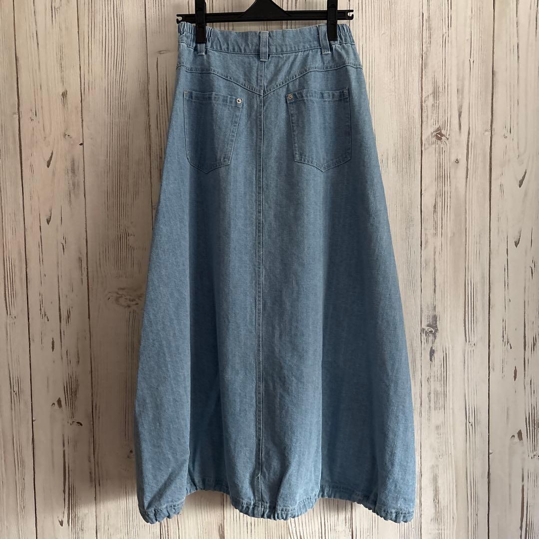 新品　FIKA. スコットクラブ　2wayバルーンロングデニムロングスカート