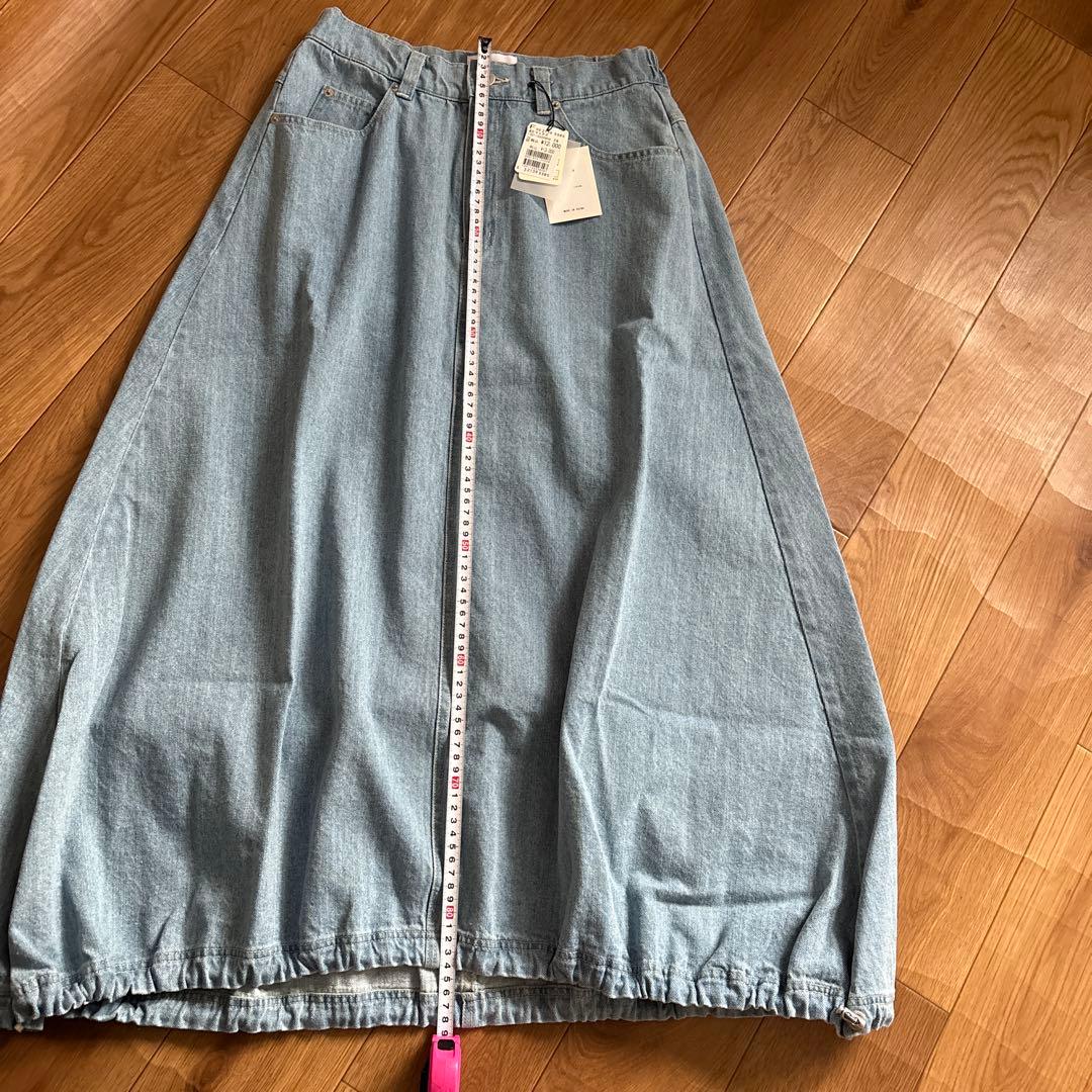 新品　FIKA. スコットクラブ　2wayバルーンロングデニムロングスカート