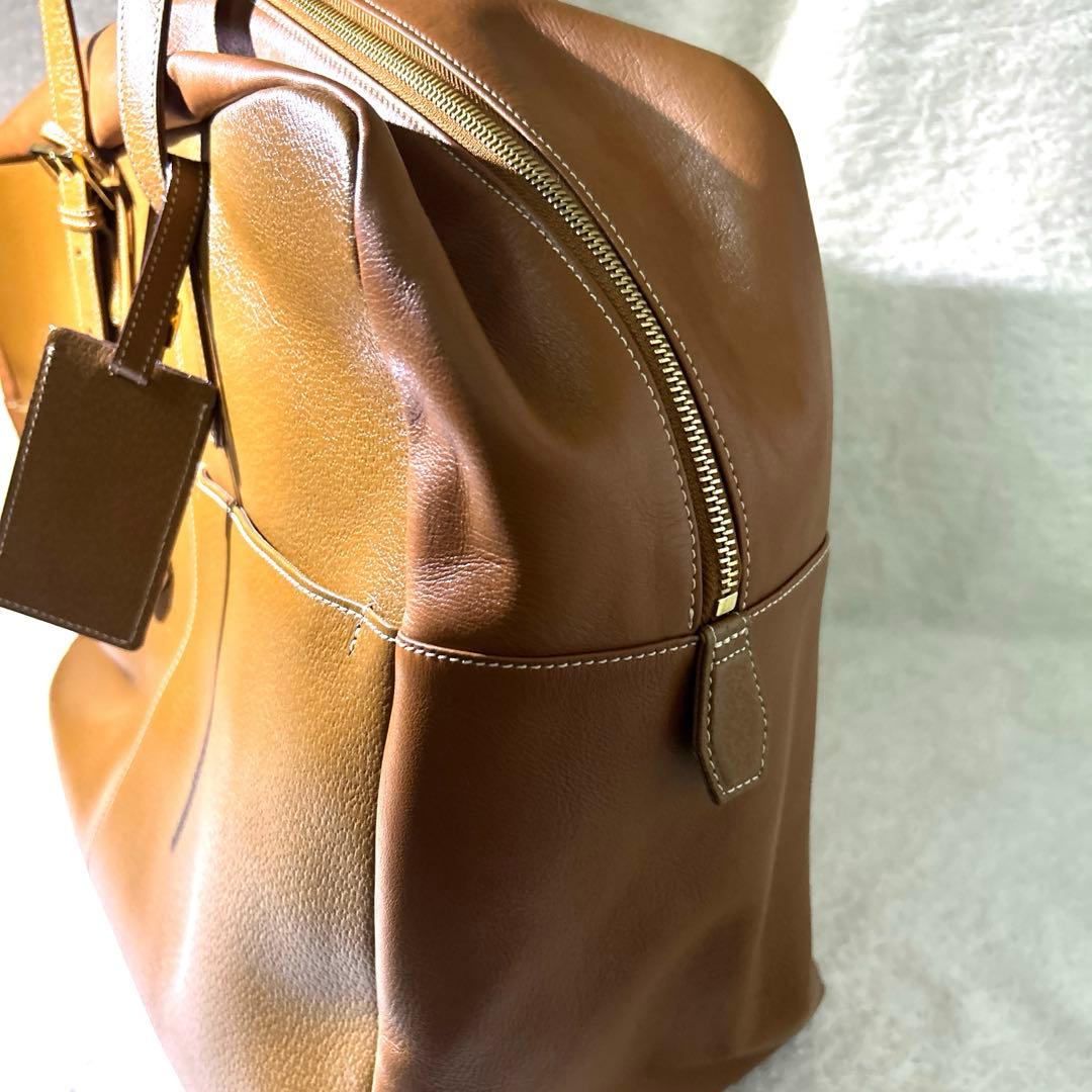 展示品　未使　希少　WAKO 和光　ボストンバック　レザー　ブラウン　鍵付