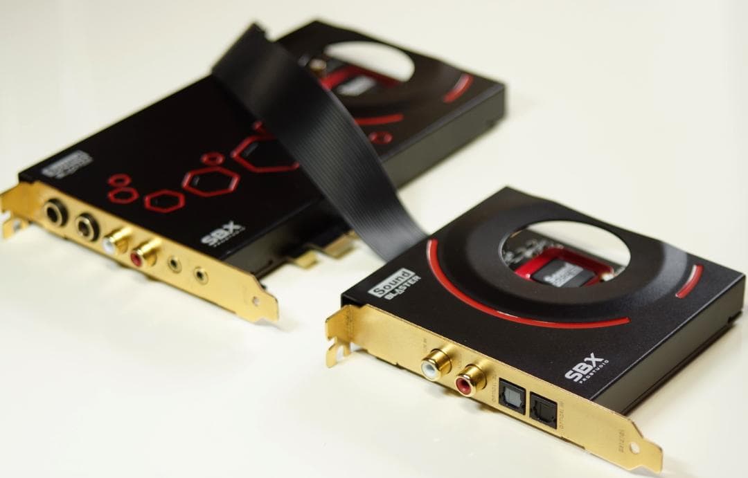 迅速発送 PCIe Sound Blaster ZxR ゲーミングサウンドカード
