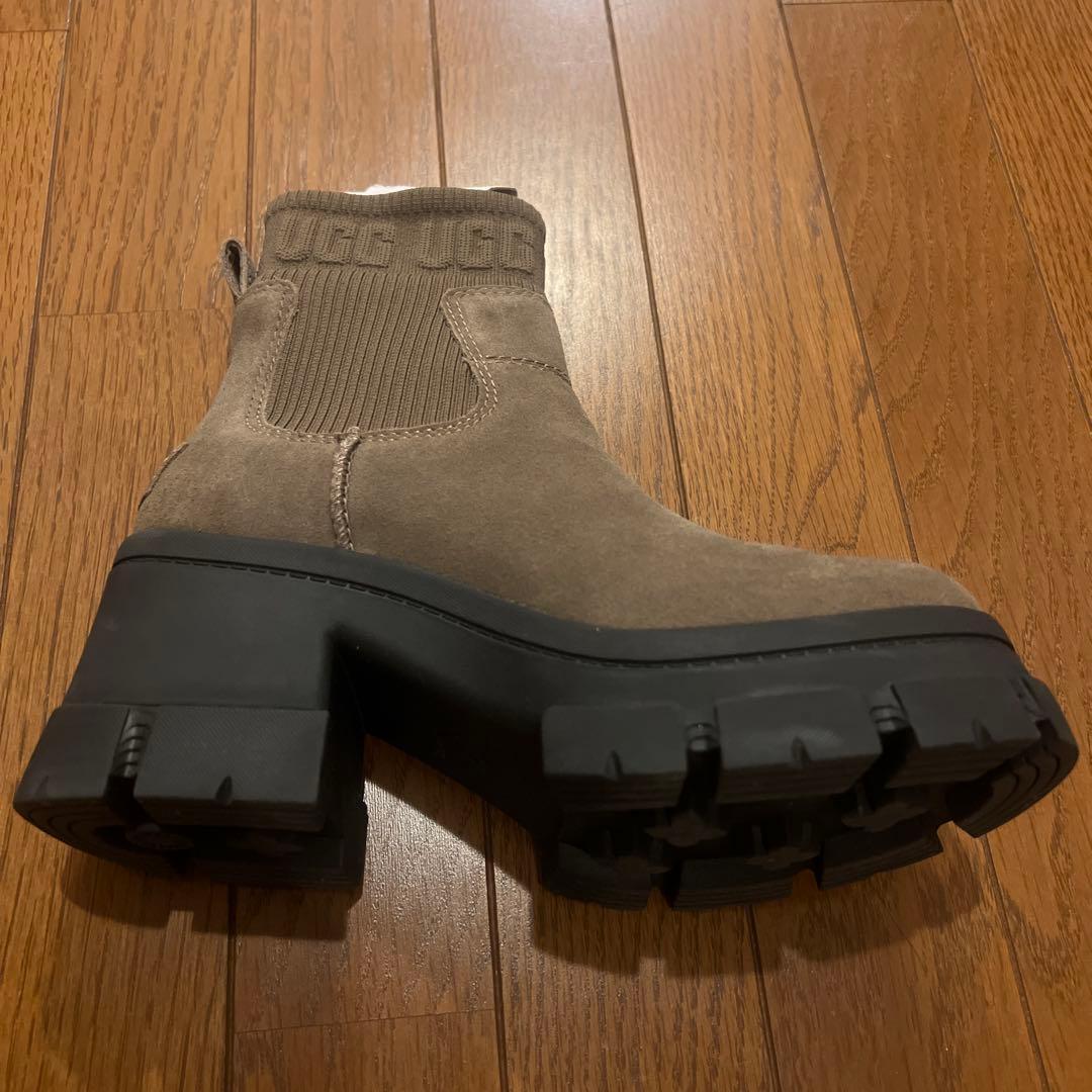 【美品】UGGブルックリンチェルシーブーツ 23.5cm US6.5 ヒッコリー