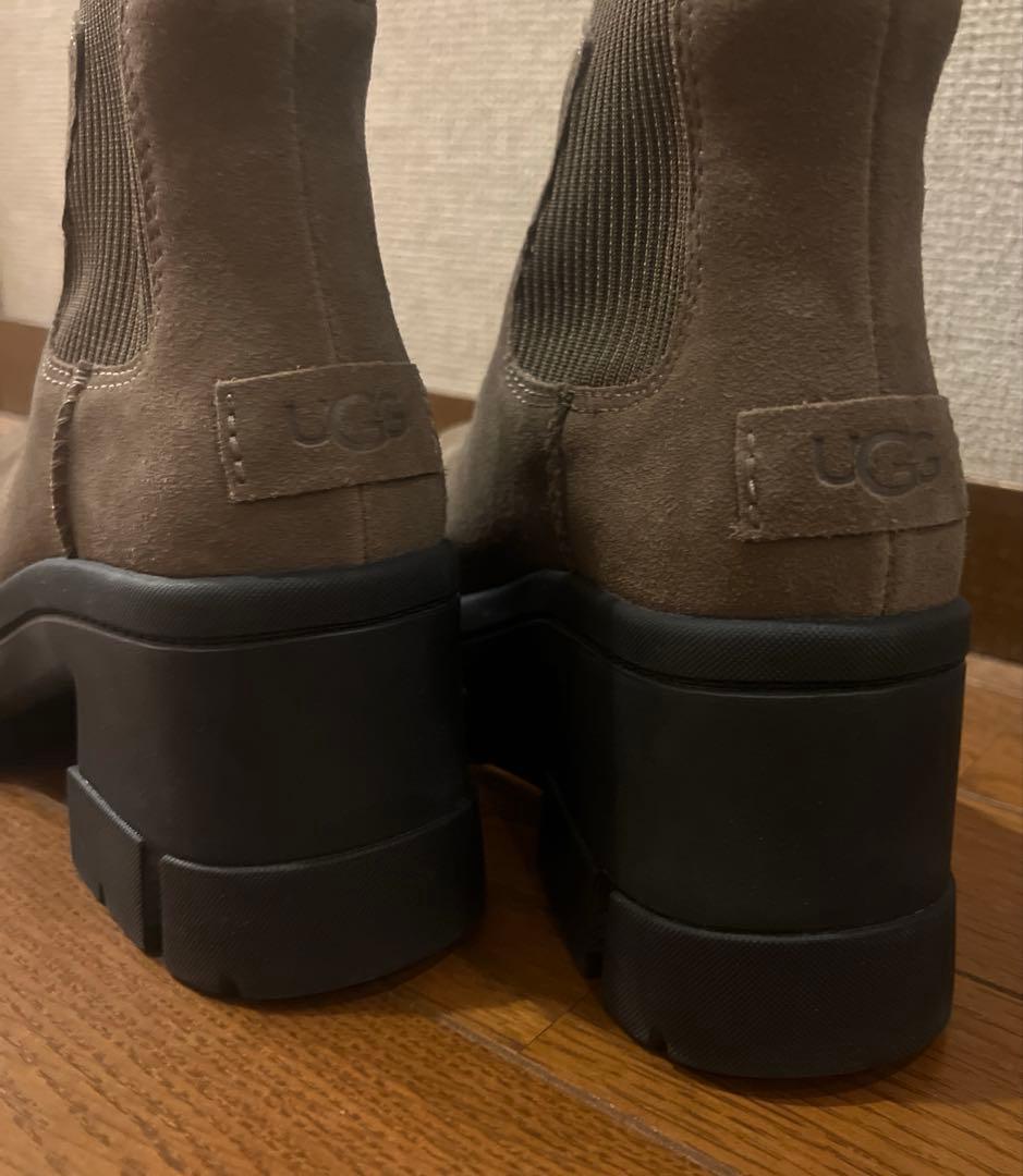 【美品】UGGブルックリンチェルシーブーツ 23.5cm US6.5 ヒッコリー