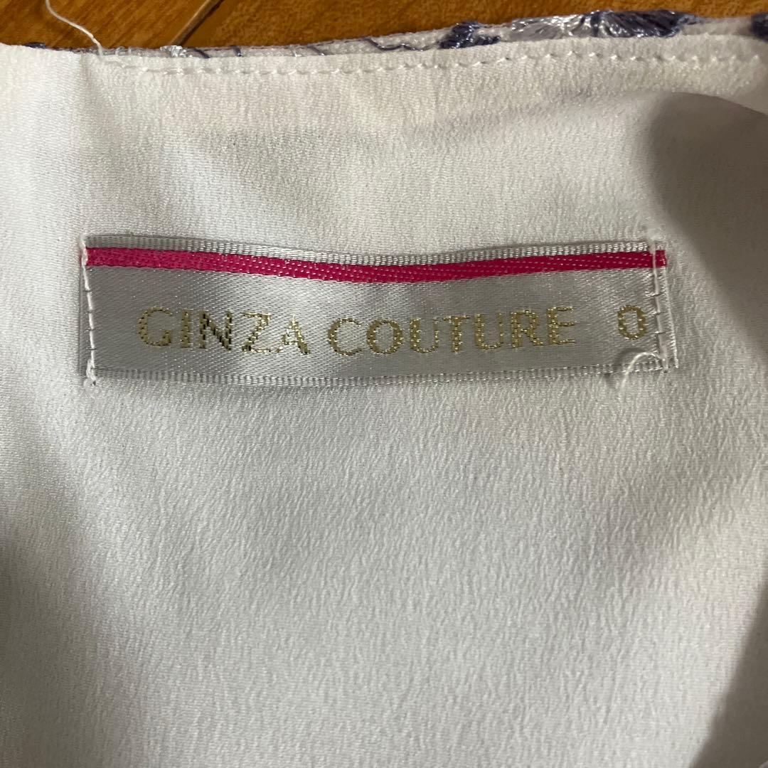 GINZA COUTURE 花柄ノースリーブワンピース