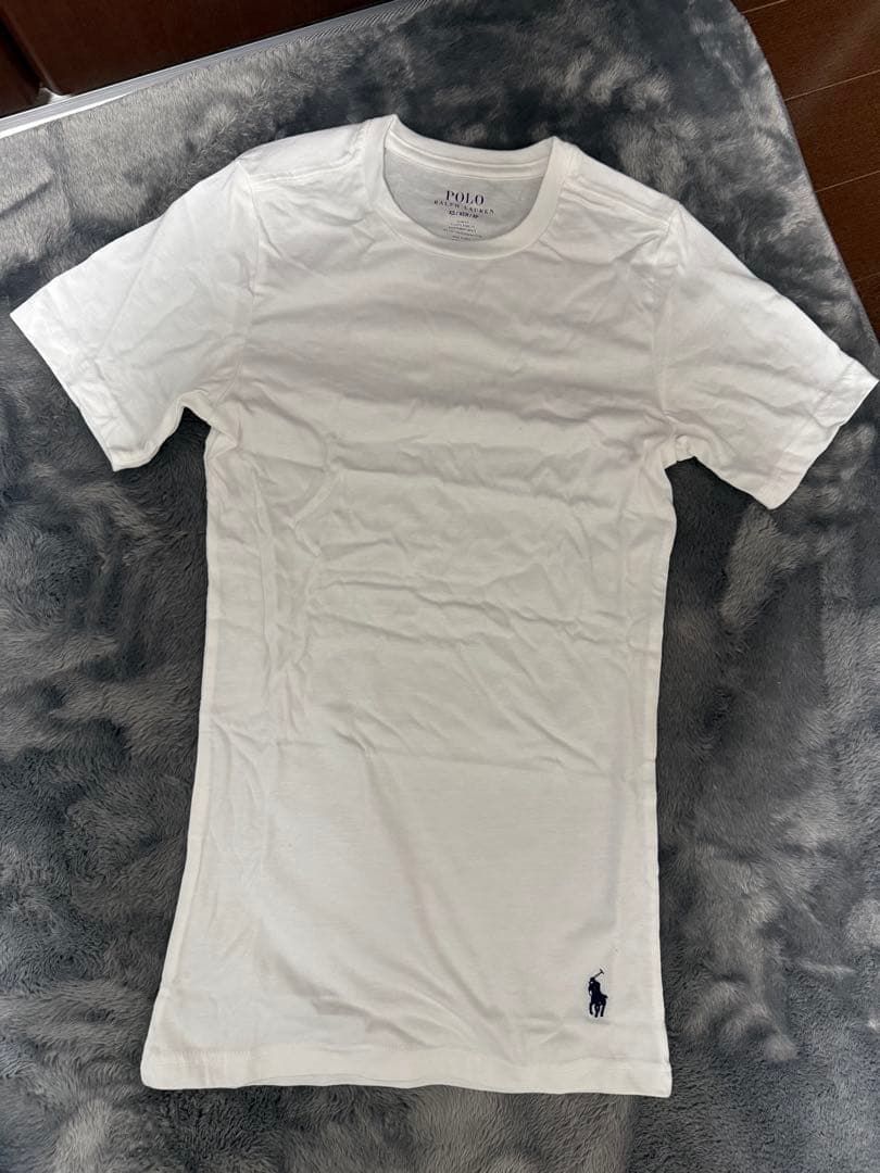 ポロ ラルフローレン スリムフィット tシャツ ブラック ホワイト 2枚セット