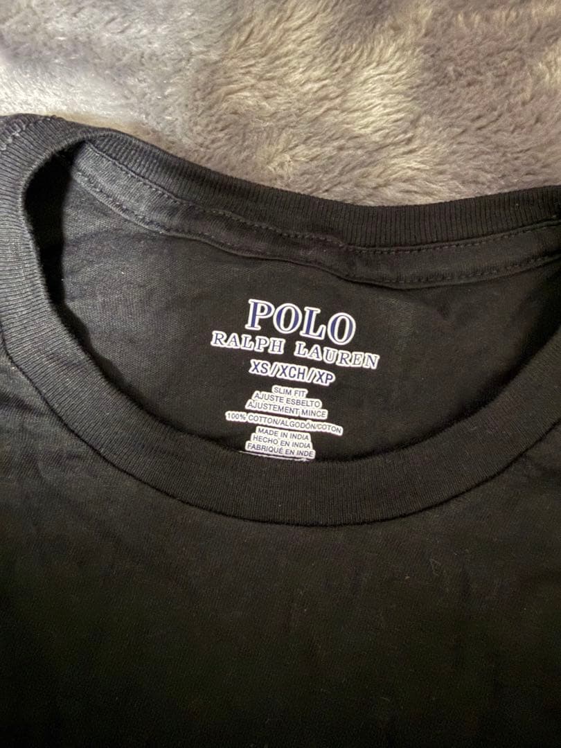 ポロ ラルフローレン スリムフィット tシャツ ブラック ホワイト 2枚セット