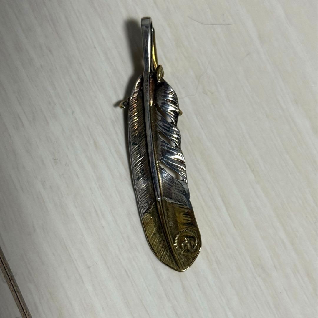 シルバー925フェザーネックレストップ
