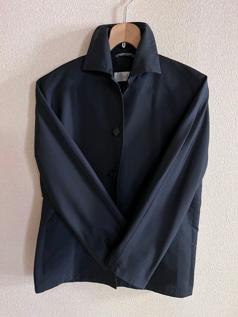 【極美品】Max Mara(マックスマーラ)/コート 38 ネイビー