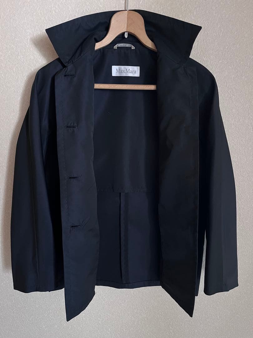 【極美品】Max Mara(マックスマーラ)/コート 38 ネイビー
