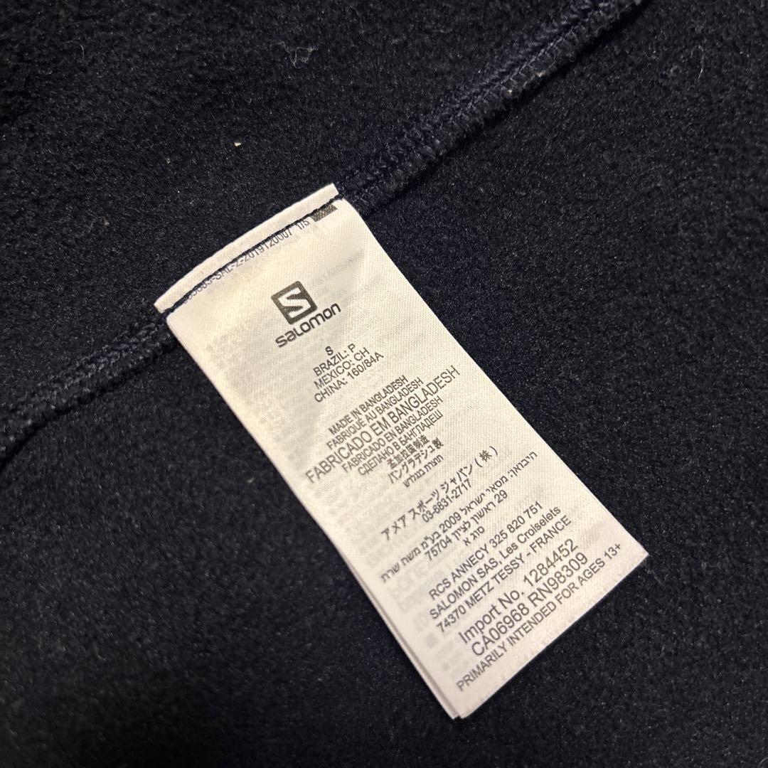 Salomon フード付きジャケット ネイビー　防寒　Sサイズ
