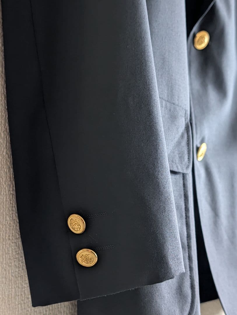 【極美品】ジェイプレス 紺ブレ PEPPIN MERINO 金ボタン