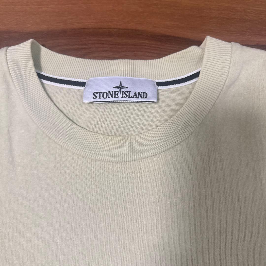 STONE  クルーネック Tシャツ クリーム色