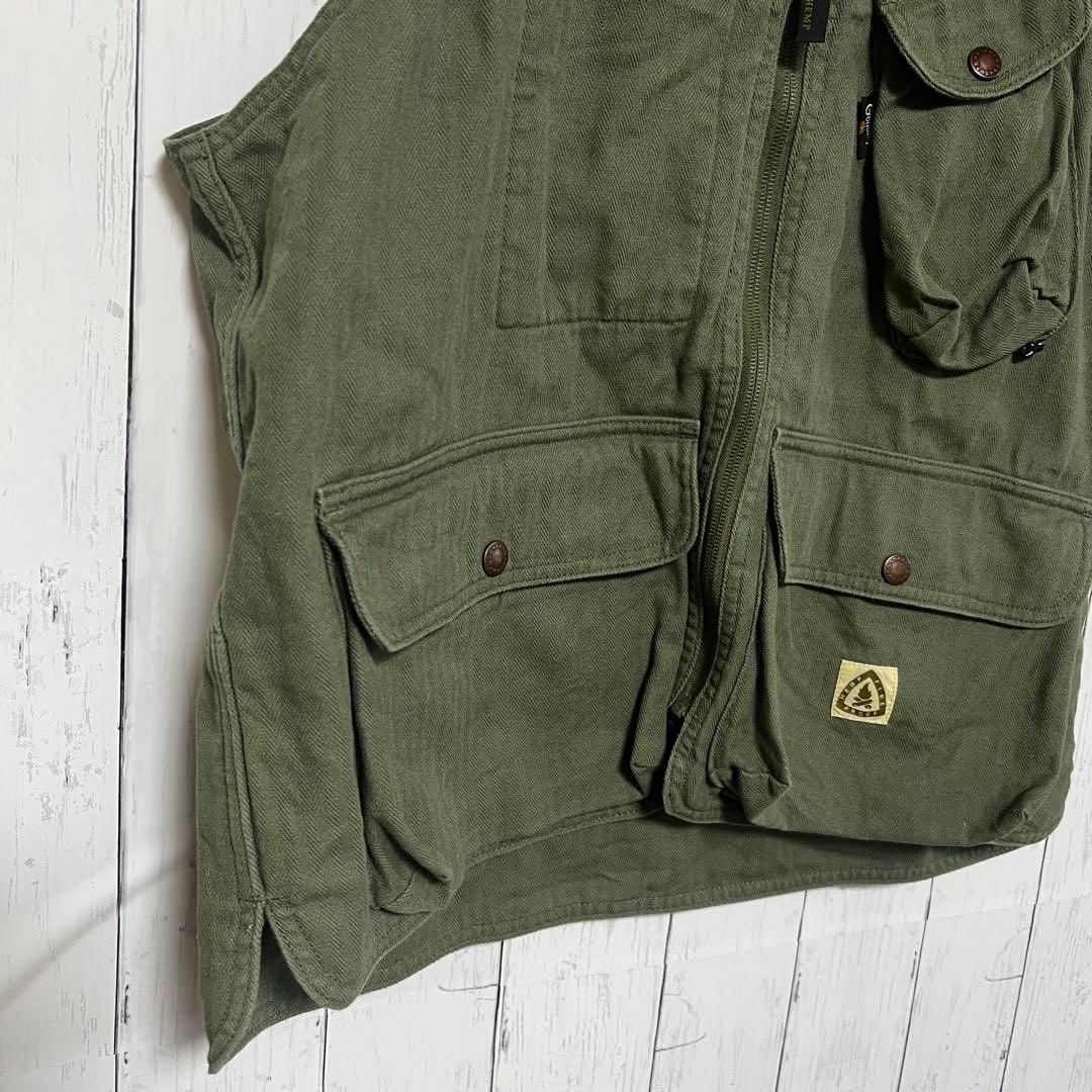 GOHEMP FIRE RIDGE VEST OLIVE DRAB サイズM