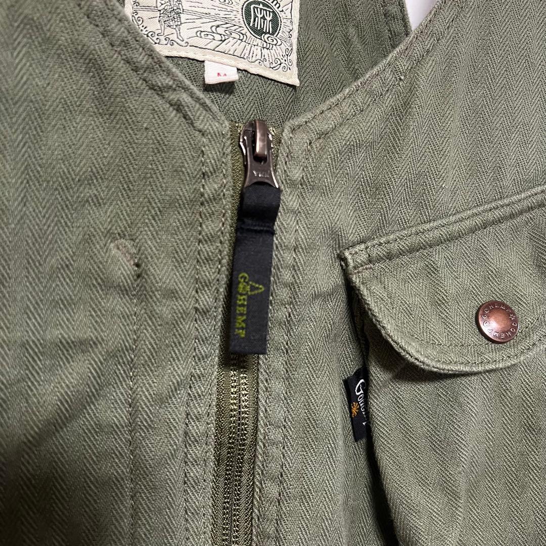 GOHEMP FIRE RIDGE VEST OLIVE DRAB サイズM