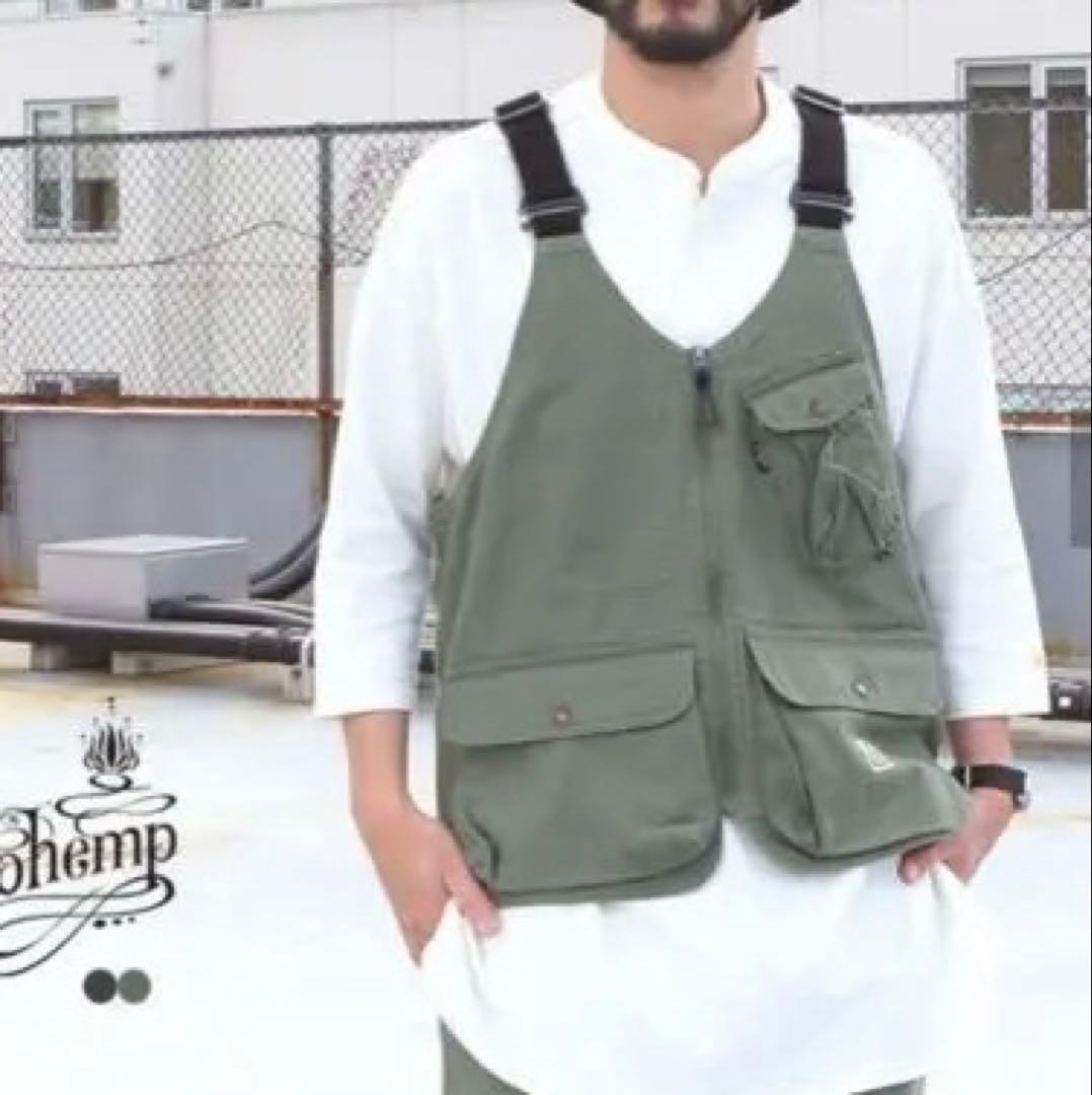 GOHEMP FIRE RIDGE VEST OLIVE DRAB サイズM
