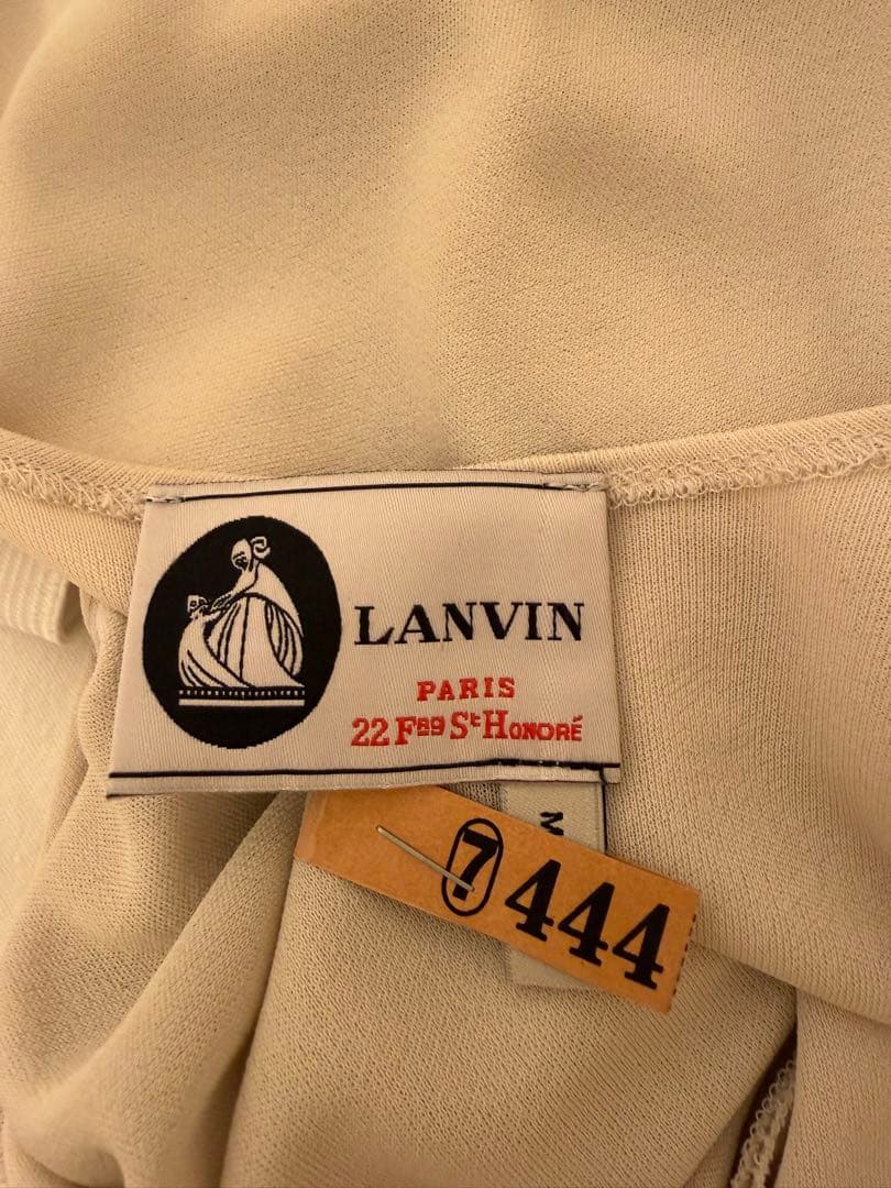 LANVIN ノースリーブ デザインワンピース