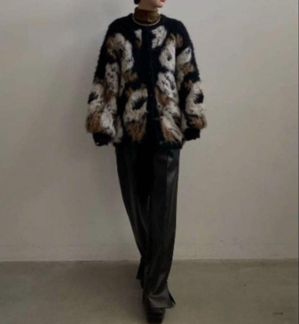 トップス AMERI VERONICA JACQUARD KNIT CARDIGAN
