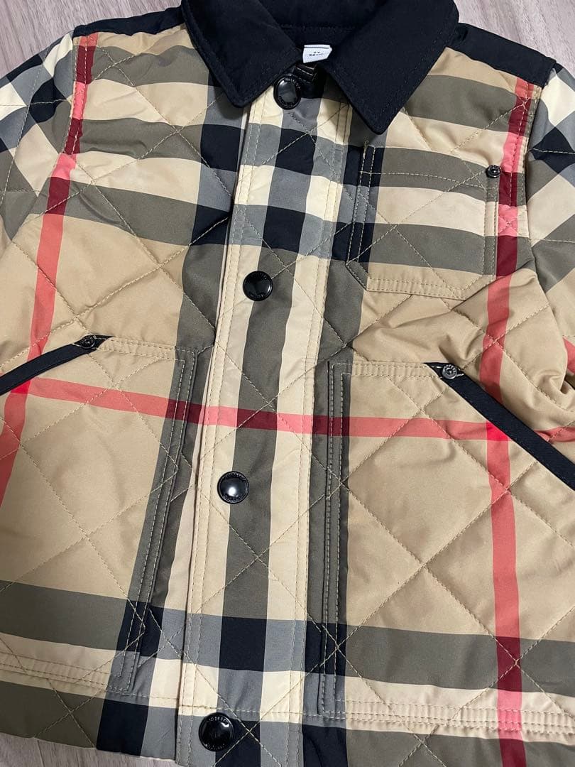 【美品】BURBERRY キルティングジャケット 92cm チェック柄