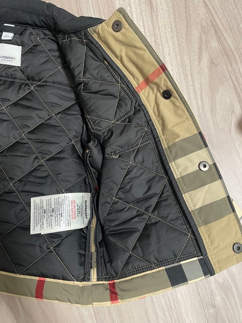 【美品】BURBERRY キルティングジャケット 92cm チェック柄