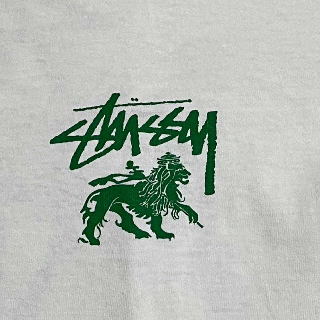 希少 80s 90s OLD STUSSY 黒タグ USA製 ラスタ Tシャツ