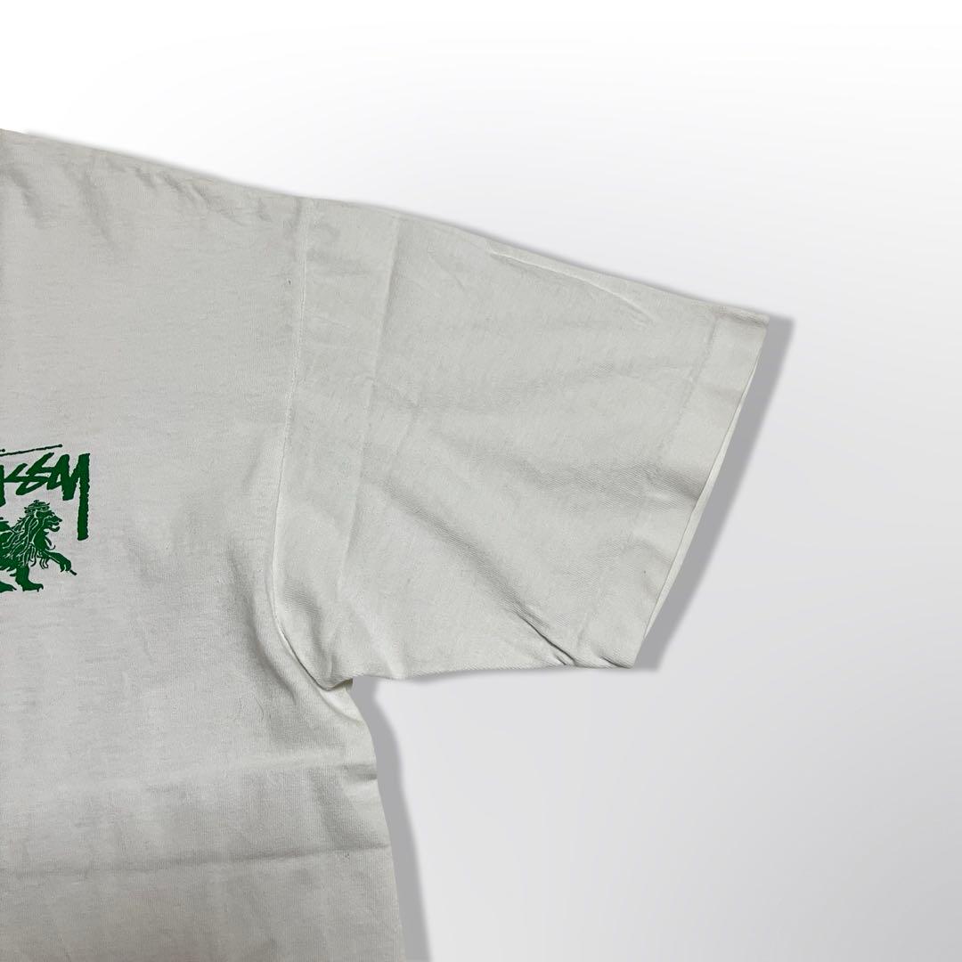 希少 80s 90s OLD STUSSY 黒タグ USA製 ラスタ Tシャツ