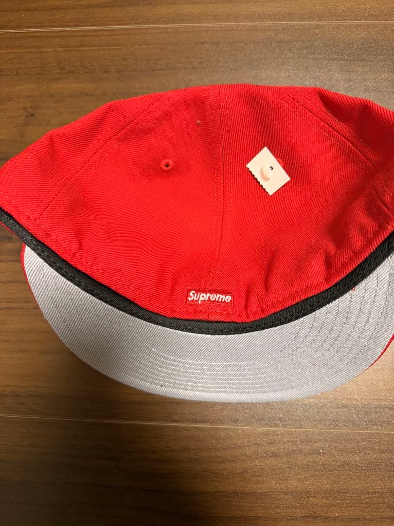 帽子 Supreme logo new era Cap RED