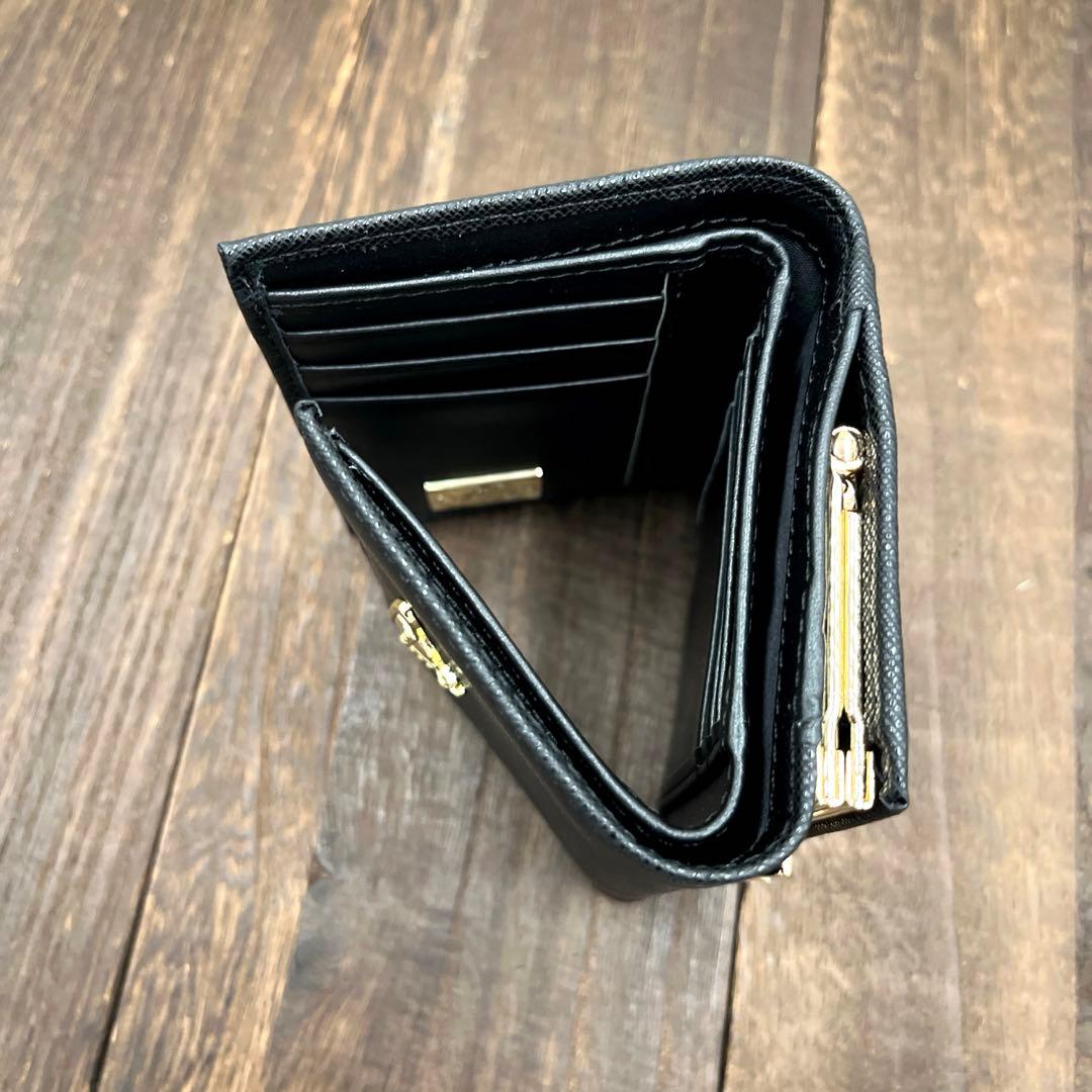 新品未使用　ヴィヴィアンウエストウッド 三つ折財布　黒　がま口