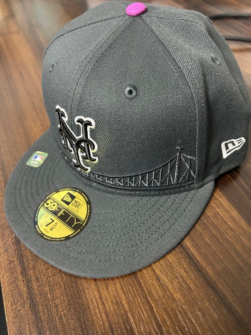 New Era 59FIFTY NYキャップ 7 5/8 グレー