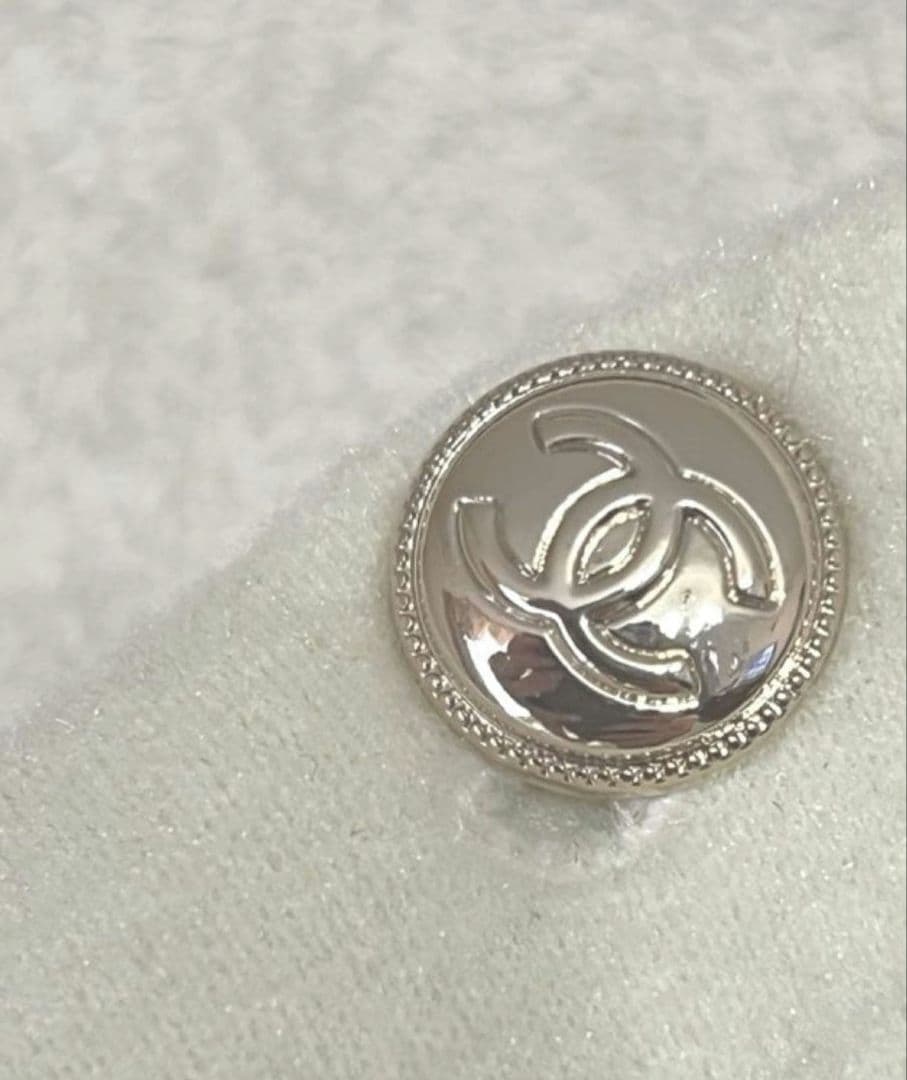 CHANEL バイカラーニットワンピース ココボタン ミニ丈 ブラック×ホワイト